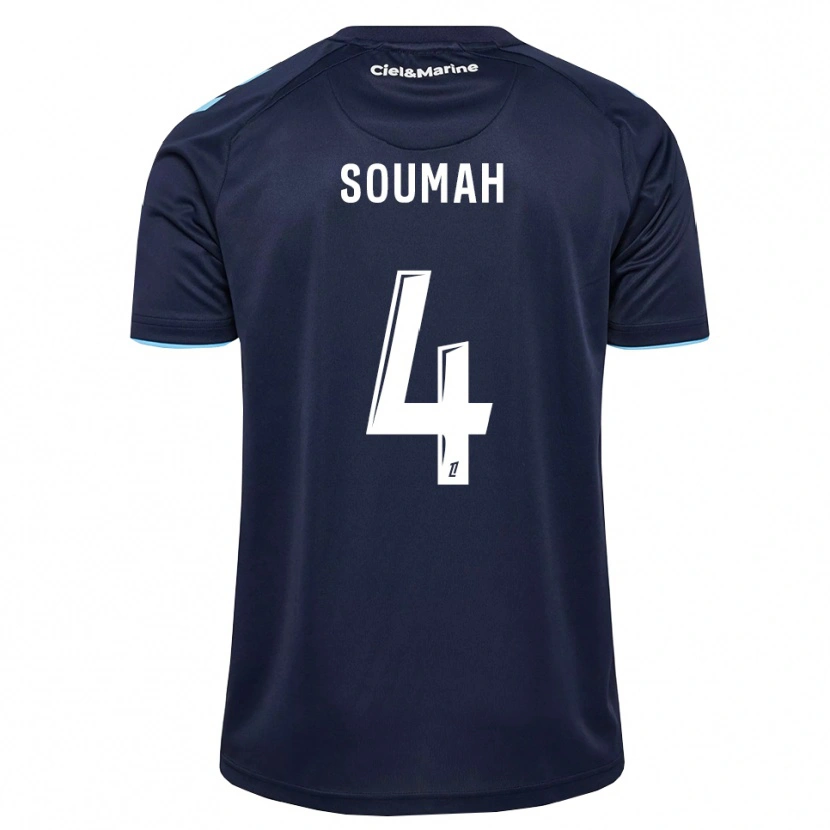 Danxen Bambino Maglia Mohamed Soumah #4 Blu Fiordaliso Blu Notte Kit Gara Home 2026/27 Maglietta
