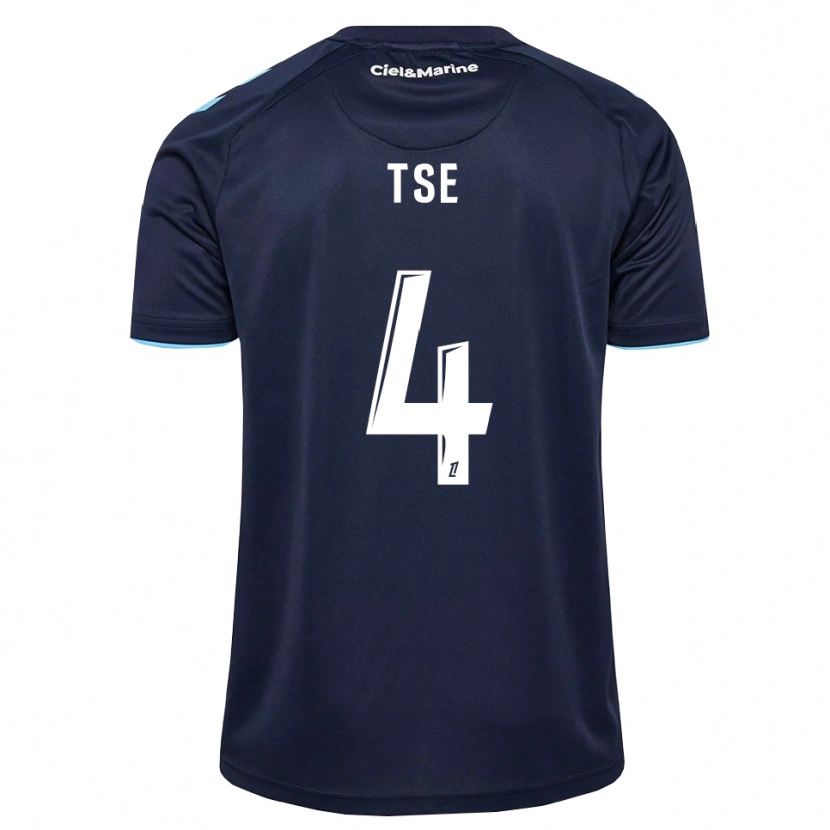Danxen Bambino Maglia Élisabeth Tsé #4 Blu Fiordaliso Blu Notte Kit Gara Home 2026/27 Maglietta