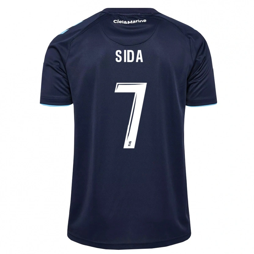 Danxen Bambino Maglia Benoît Sida #7 Blu Fiordaliso Blu Notte Kit Gara Home 2026/27 Maglietta