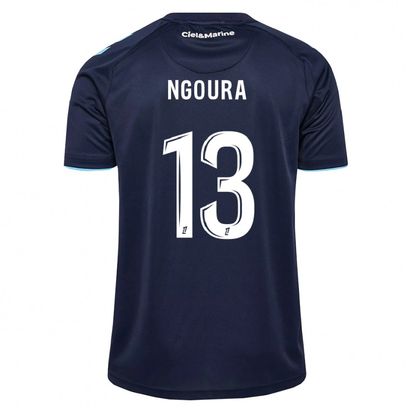 Danxen Bambino Maglia Steve Ngoura #13 Blu Fiordaliso Blu Notte Kit Gara Home 2026/27 Maglietta