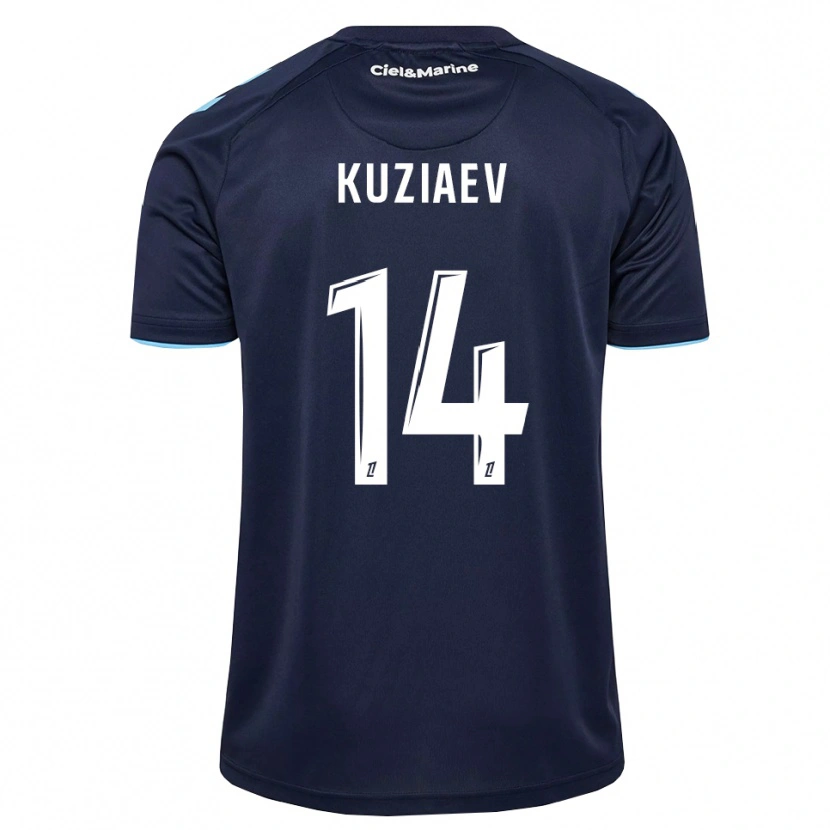 Danxen Bambino Maglia Daler Kuzyaev #14 Blu Fiordaliso Blu Notte Kit Gara Home 2026/27 Maglietta