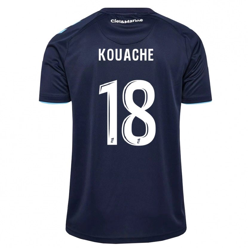 Danxen Bambino Maglia Éva Kouache #18 Blu Fiordaliso Blu Notte Kit Gara Home 2026/27 Maglietta