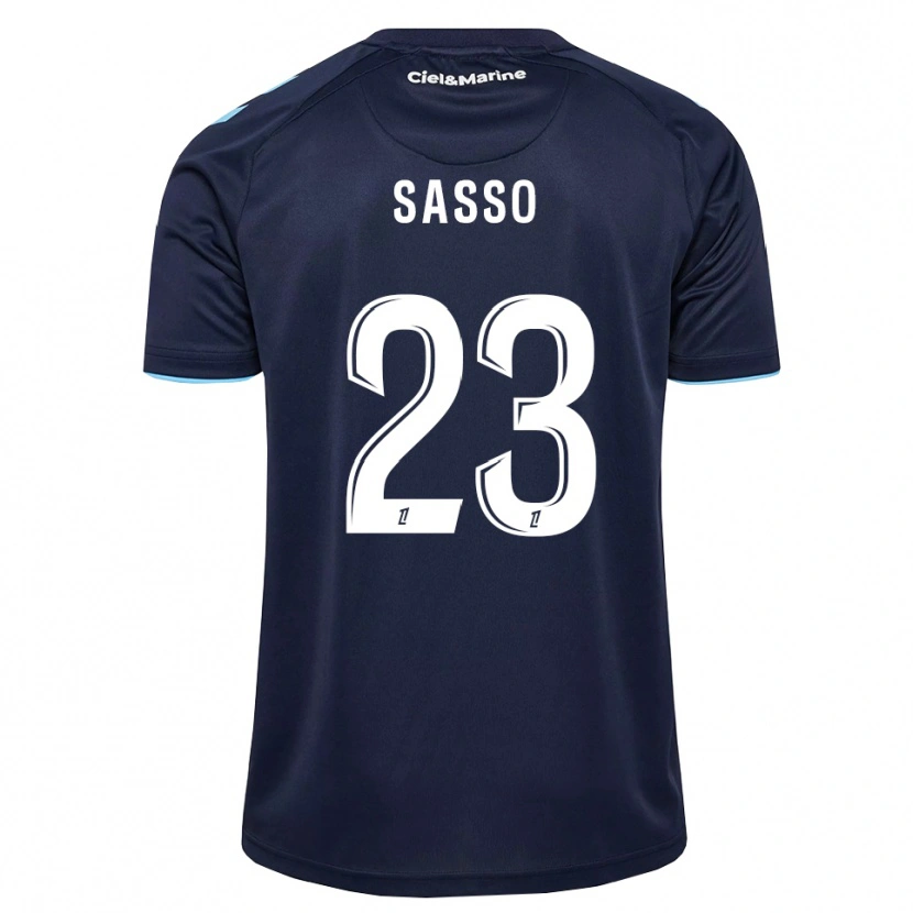 Danxen Bambino Maglia Vincent Sasso #23 Blu Fiordaliso Blu Notte Kit Gara Home 2026/27 Maglietta