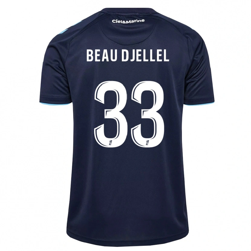 Danxen Bambino Maglia Yanis Beau Djellel #33 Blu Fiordaliso Blu Notte Kit Gara Home 2026/27 Maglietta