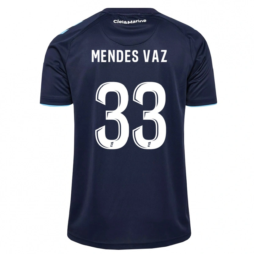 Danxen Bambino Maglia Hernâni Mendes Vaz #33 Blu Fiordaliso Blu Notte Kit Gara Home 2026/27 Maglietta