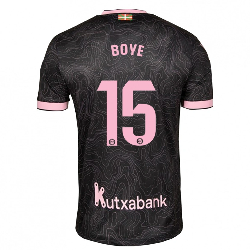 Danxen Bambino Maglia Lucas Boyé #15 Nero Rosa Kit Gara Away 2026/27 Maglietta