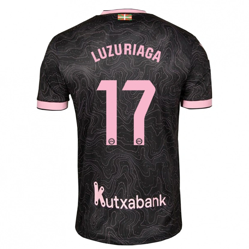 Danxen Bambino Maglia Judith Luzuriaga #17 Nero Rosa Kit Gara Away 2026/27 Maglietta