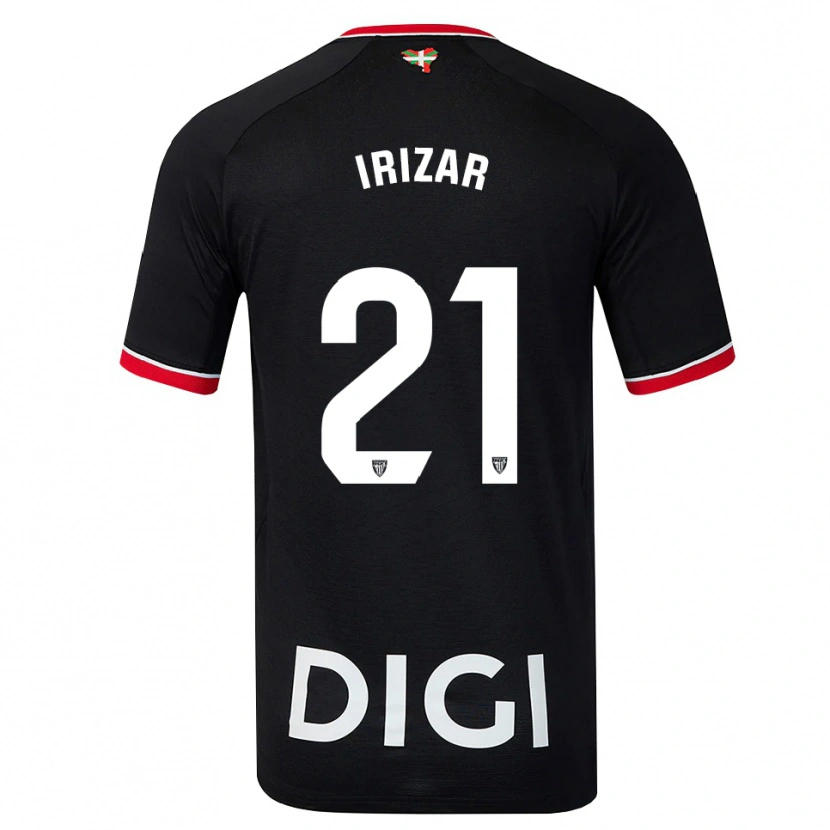 Danxen Bambino Maglia Hur Irizar #21 Nero Bianco Rosso Kit Gara Away 2026/27 Maglietta