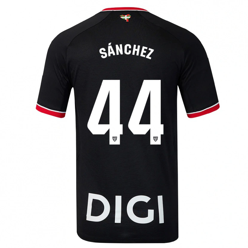 Danxen Bambino Maglia Selton Sánchez #44 Nero Bianco Rosso Kit Gara Away 2026/27 Maglietta