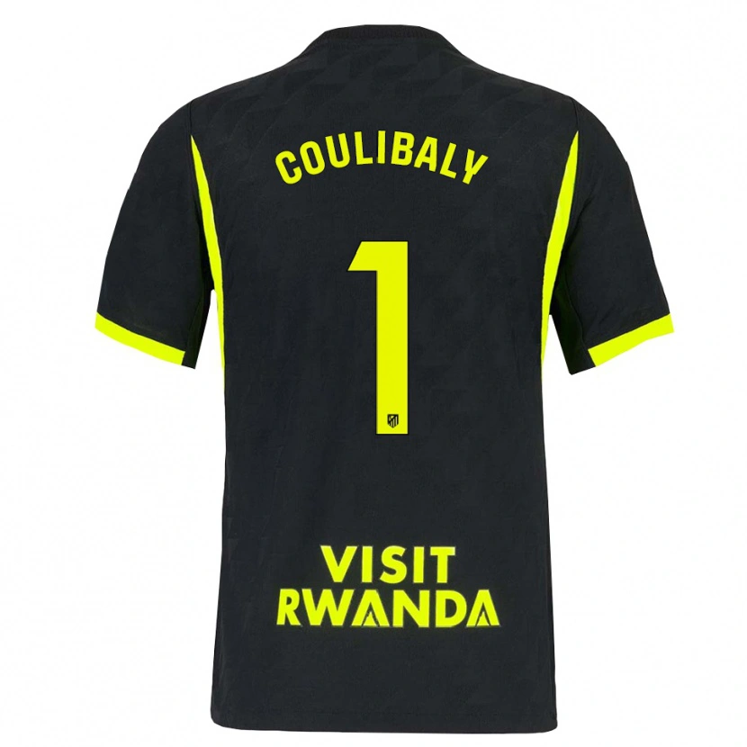 Danxen Bambino Maglia Izan Coulibaly #1 Verde Brillante Nero Kit Gara Away 2026/27 Maglietta