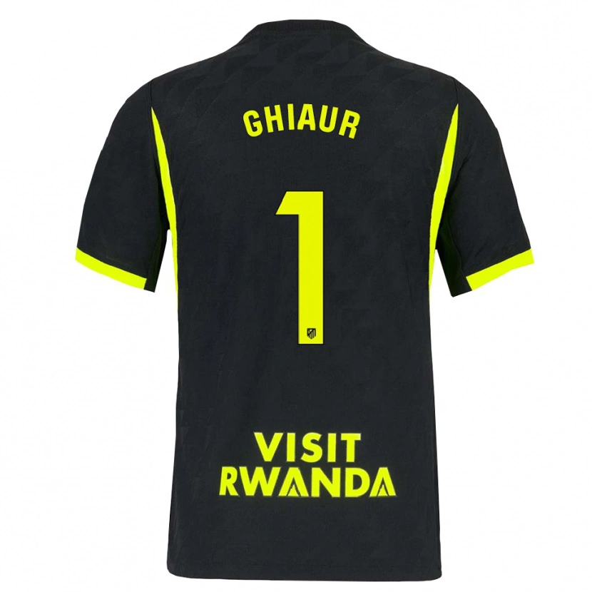 Danxen Bambino Maglia Octavian Ghiaur #1 Verde Brillante Nero Kit Gara Away 2026/27 Maglietta
