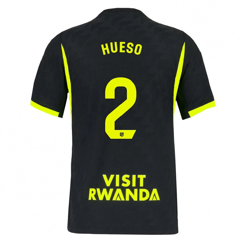 Danxen Bambino Maglia Romeo Hueso #2 Verde Brillante Nero Kit Gara Away 2026/27 Maglietta