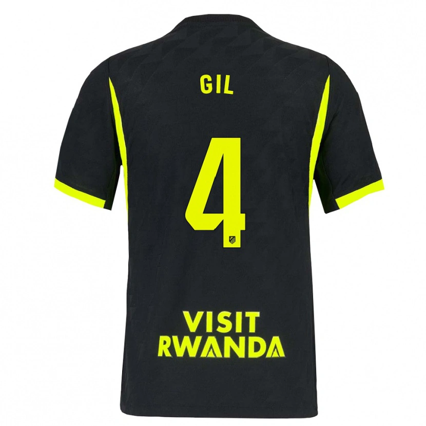 Danxen Bambino Maglia Miguel Gil #4 Verde Brillante Nero Kit Gara Away 2026/27 Maglietta
