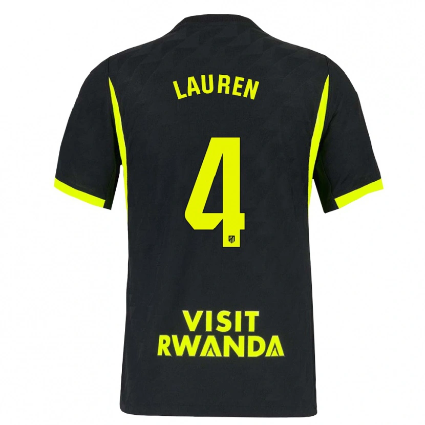 Danxen Bambino Maglia Lauren Eduarda Leal Costa #4 Verde Brillante Nero Kit Gara Away 2026/27 Maglietta
