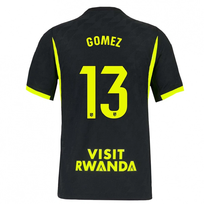 Danxen Bambino Maglia Christian Gomez #13 Verde Brillante Nero Kit Gara Away 2026/27 Maglietta