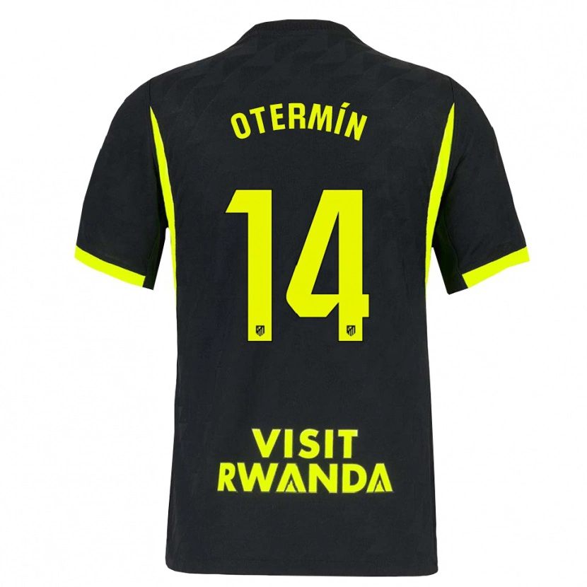 Danxen Bambino Maglia Rosa Otermín #14 Verde Brillante Nero Kit Gara Away 2026/27 Maglietta