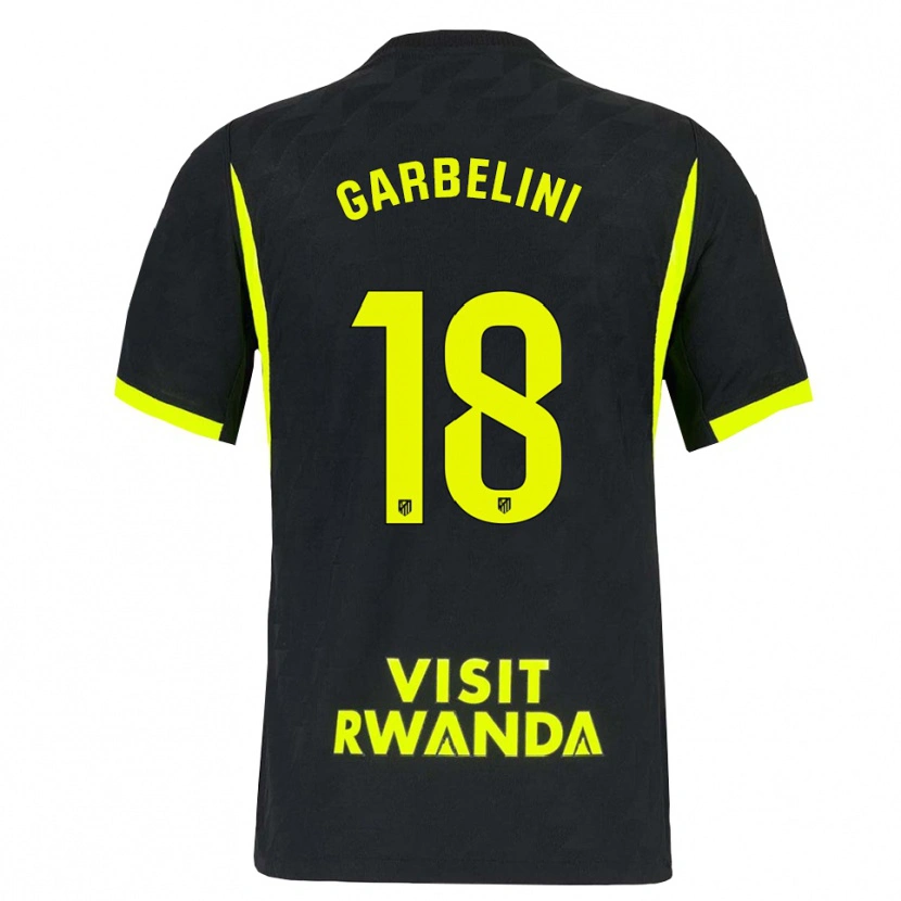 Danxen Bambino Maglia Gio Garbelini #18 Verde Brillante Nero Kit Gara Away 2026/27 Maglietta