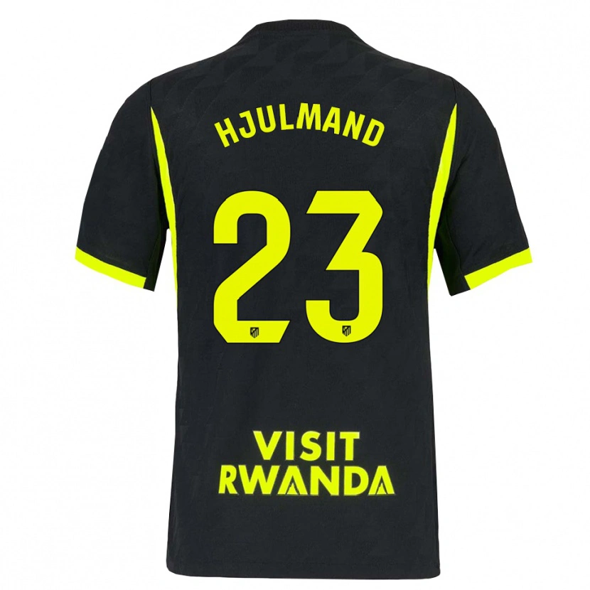 Danxen Bambino Maglia Morten Hjulmand #23 Verde Brillante Nero Kit Gara Away 2026/27 Maglietta