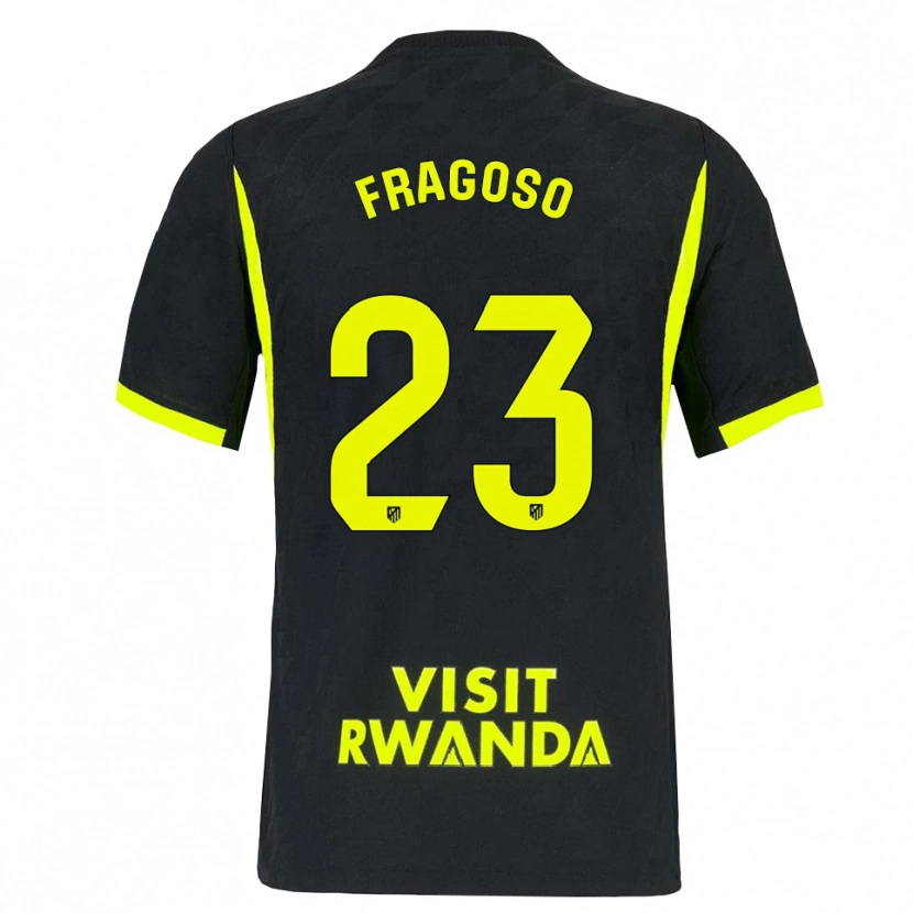 Danxen Bambino Maglia Gerard Fragoso #23 Verde Brillante Nero Kit Gara Away 2026/27 Maglietta