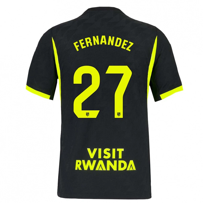 Danxen Bambino Maglia Alexia Fernández #27 Verde Brillante Nero Kit Gara Away 2026/27 Maglietta