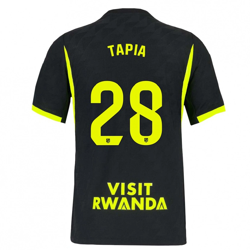 Danxen Bambino Maglia Unai Tapia #28 Verde Brillante Nero Kit Gara Away 2026/27 Maglietta