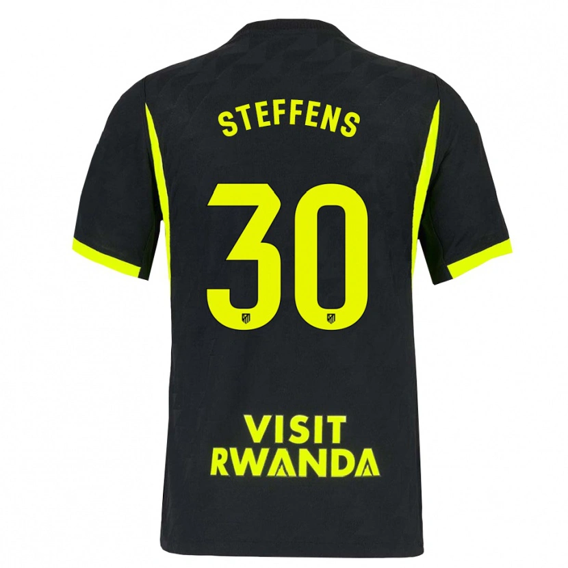 Danxen Bambino Maglia Serva #30 Verde Brillante Nero Kit Gara Away 2026/27 Maglietta