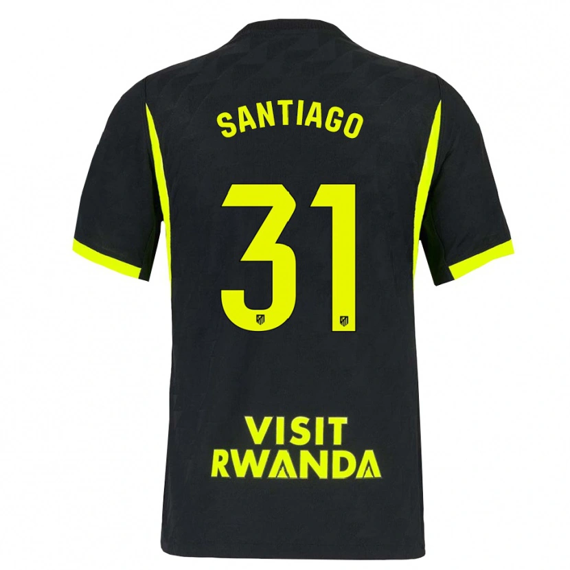 Danxen Bambino Maglia Abraham Santiago #31 Verde Brillante Nero Kit Gara Away 2026/27 Maglietta