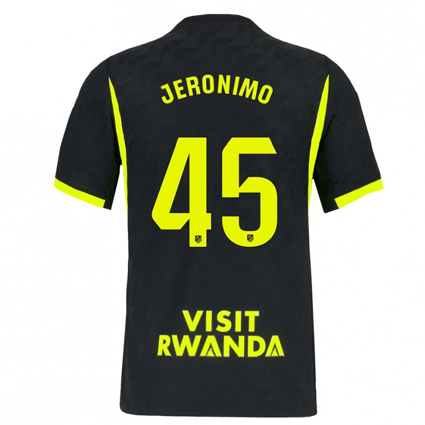 Danxen Bambino Maglia Isaiah Jeronimo #45 Verde Brillante Nero Kit Gara Away 2026/27 Maglietta