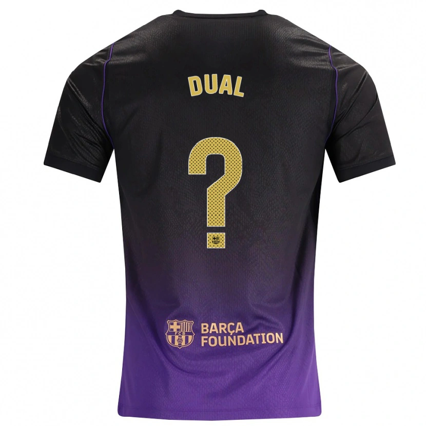 Danxen Bambino Maglia Wesley Dual #0 Viola Giallo Nero Kit Gara Away 2026/27 Maglietta