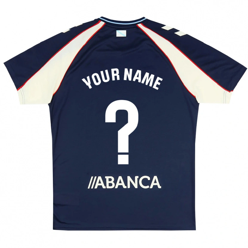 Danxen Bambino Maglia Il Tuo Nome #0 Blu Reale Rosso Bianco Kit Gara Away 2026/27 Maglietta