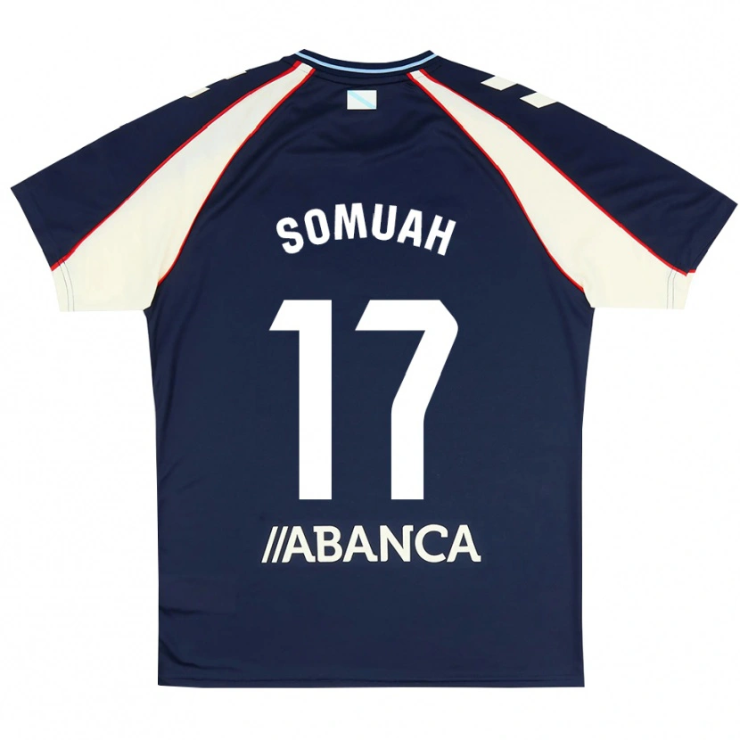 Danxen Bambino Maglia Bernard Somuah #17 Blu Reale Rosso Bianco Kit Gara Away 2026/27 Maglietta