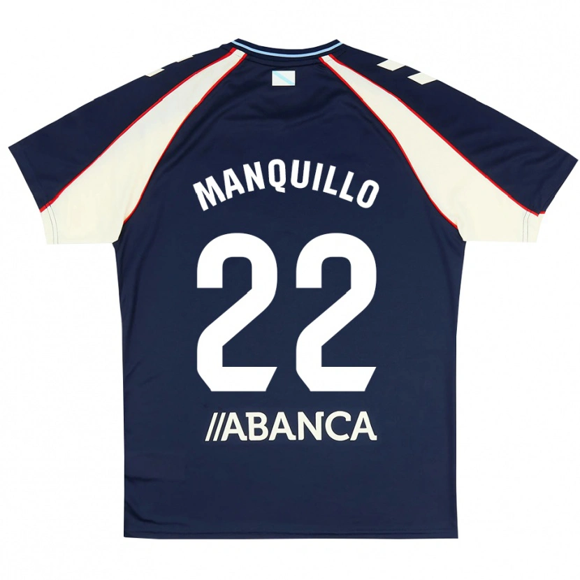 Danxen Bambino Maglia Javier Manquillo #22 Blu Reale Rosso Bianco Kit Gara Away 2026/27 Maglietta