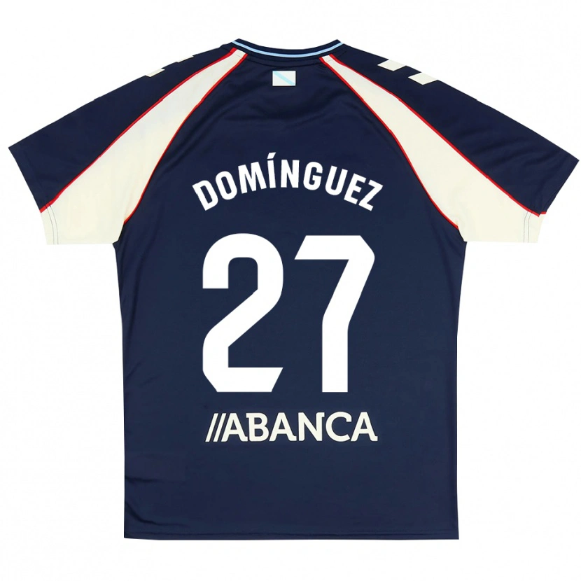 Danxen Bambino Maglia Emma Domínguez #27 Blu Reale Rosso Bianco Kit Gara Away 2026/27 Maglietta