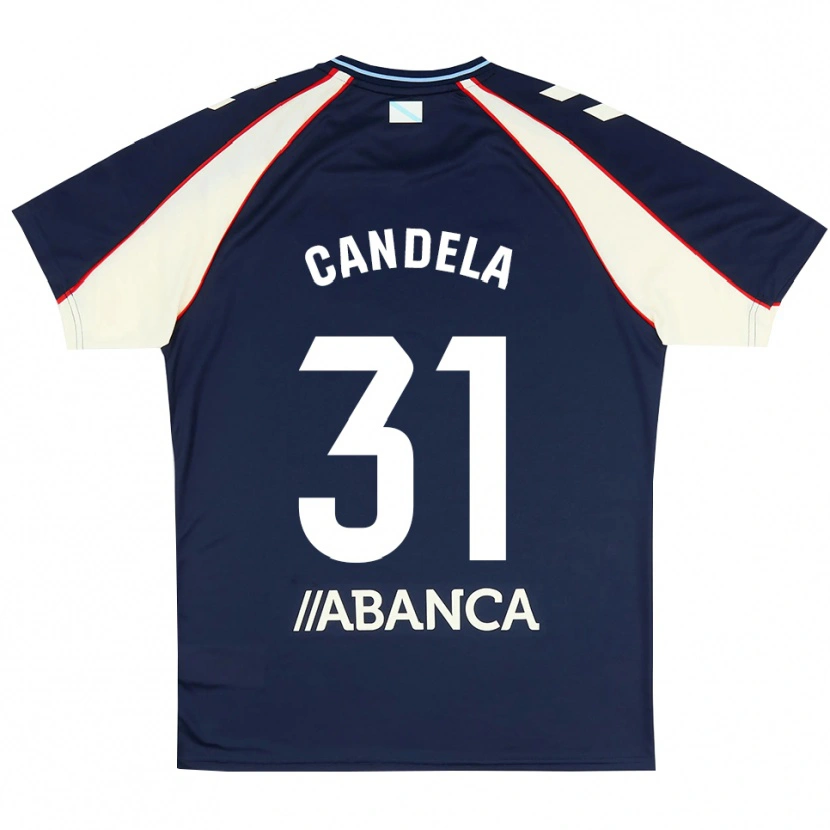Danxen Bambino Maglia Candela Rodríguez #31 Blu Reale Rosso Bianco Kit Gara Away 2026/27 Maglietta