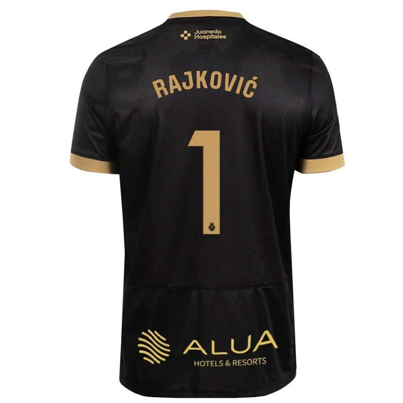 Danxen Bambino Maglia Predrag Rajkovic #1 Nero Marrone Sabbia Legno Robusto Kit Gara Away 2026/27 Maglietta