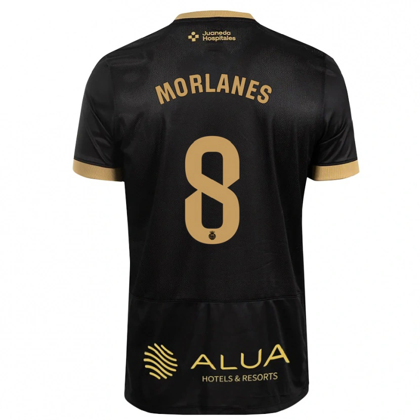 Danxen Bambino Maglia Manu Morlanes #8 Nero Marrone Sabbia Legno Robusto Kit Gara Away 2026/27 Maglietta