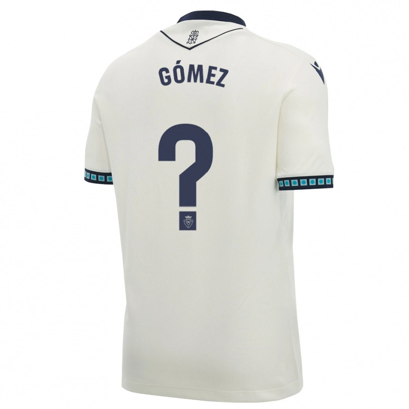 Danxen Bambino Maglia Alonso Gómez #0 Bianco Nero Azzurro Chiaro Kit Gara Away 2026/27 Maglietta