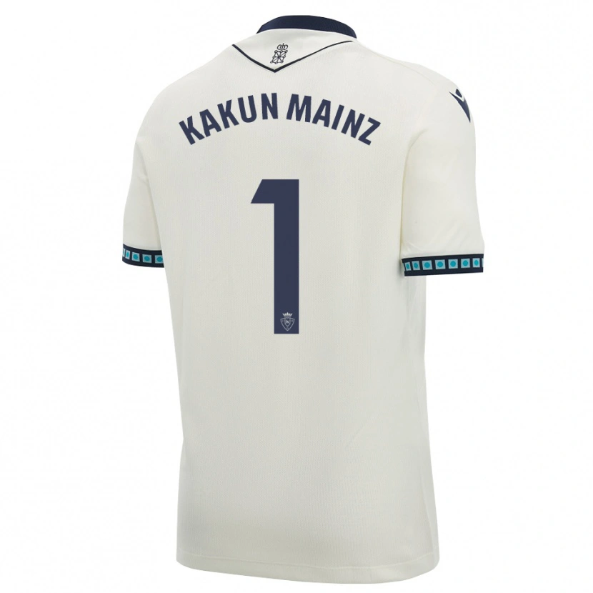 Danxen Bambino Maglia Kakun Mainz #1 Bianco Nero Azzurro Chiaro Kit Gara Away 2026/27 Maglietta