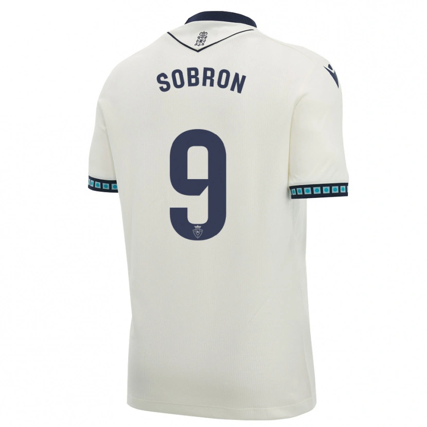 Danxen Bambino Maglia Carmen Sobrón Olarte #9 Bianco Nero Azzurro Chiaro Kit Gara Away 2026/27 Maglietta