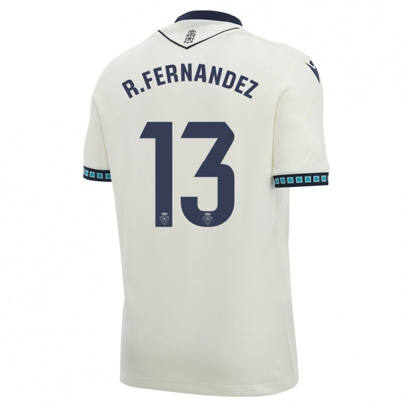 Danxen Bambino Maglia Rafa Fernández #13 Bianco Nero Azzurro Chiaro Kit Gara Away 2026/27 Maglietta