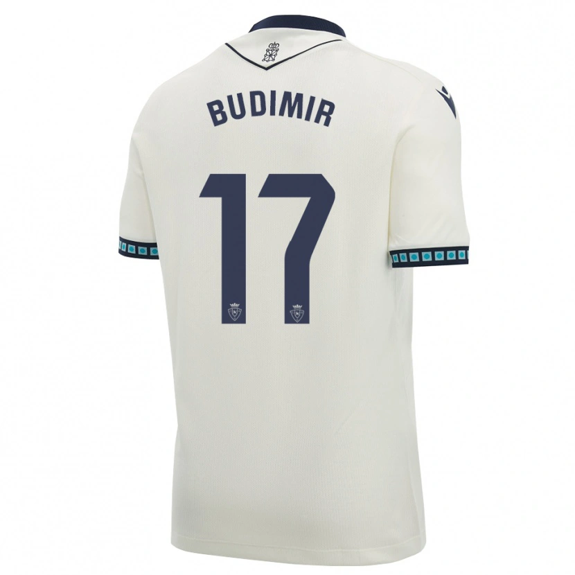 Danxen Bambino Maglia Ante Budimir #17 Bianco Nero Azzurro Chiaro Kit Gara Away 2026/27 Maglietta