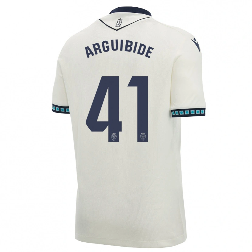 Danxen Bambino Maglia Iñigo Arguibide #41 Bianco Nero Azzurro Chiaro Kit Gara Away 2026/27 Maglietta