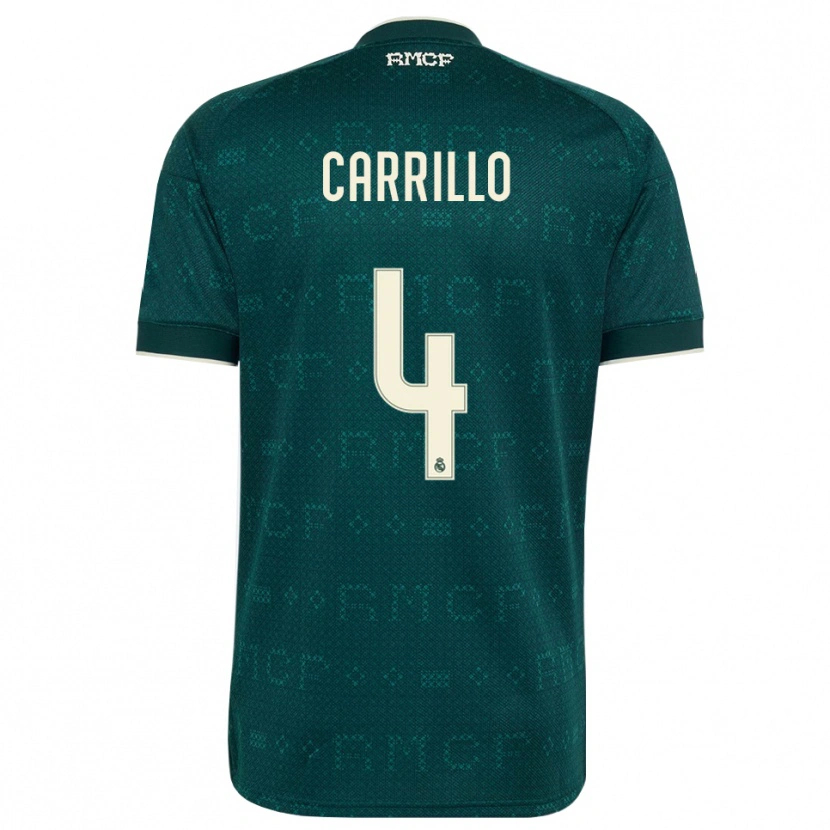 Danxen Bambino Maglia Alvaro Carrillo #4 Grigio Ardesia Scuro Bianco Kit Gara Away 2026/27 Maglietta