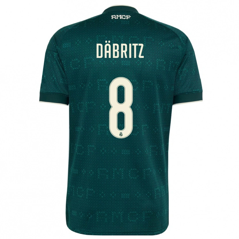 Danxen Bambino Maglia Sara Däbritz #8 Grigio Ardesia Scuro Bianco Kit Gara Away 2026/27 Maglietta
