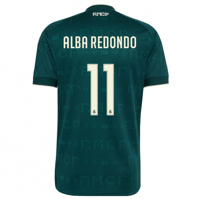Danxen Bambino Maglia Alba Redondo #11 Grigio Ardesia Scuro Bianco Kit Gara Away 2026/27 Maglietta