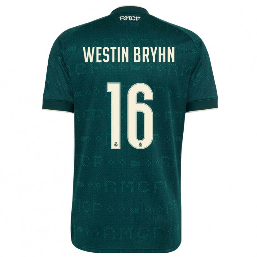 Danxen Bambino Maglia Leon Westin Bryhn #16 Grigio Ardesia Scuro Bianco Kit Gara Away 2026/27 Maglietta