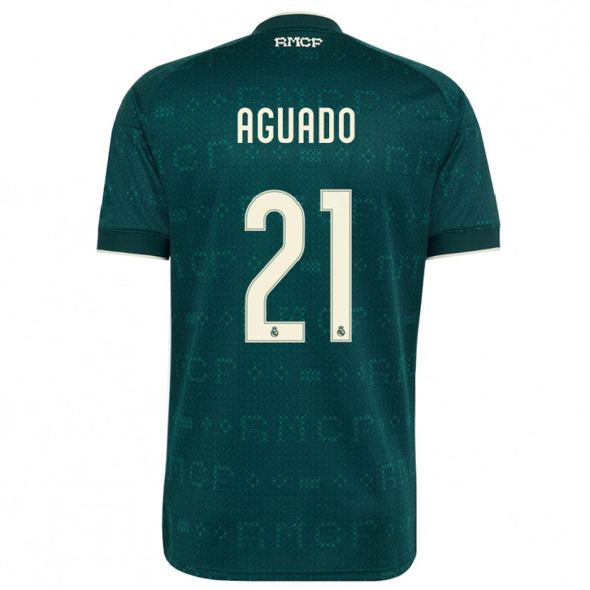 Danxen Bambino Maglia Diego Aguado #21 Grigio Ardesia Scuro Bianco Kit Gara Away 2026/27 Maglietta