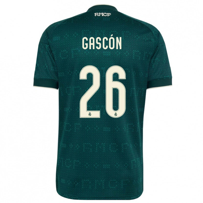 Danxen Bambino Maglia Ignacio Gascón #26 Grigio Ardesia Scuro Bianco Kit Gara Away 2026/27 Maglietta