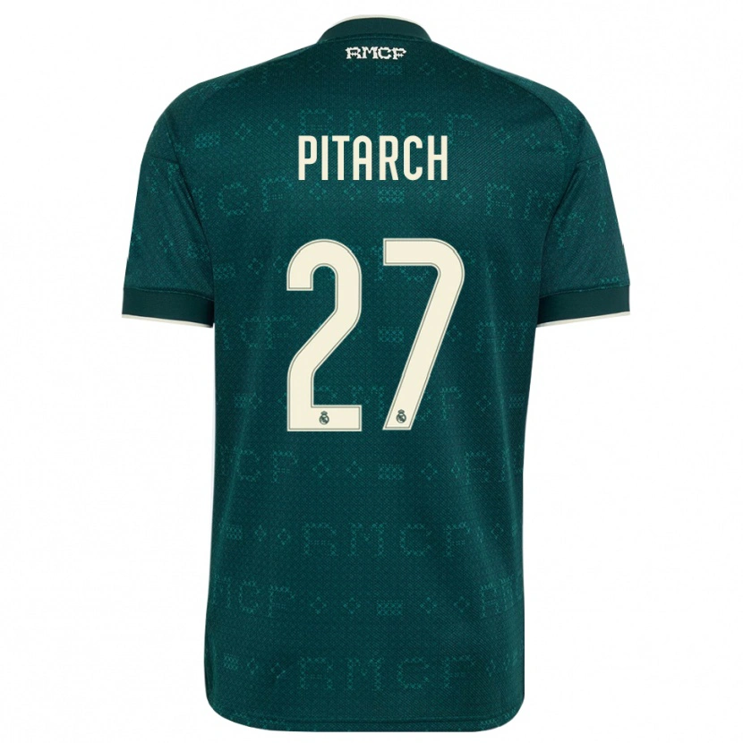 Danxen Bambino Maglia Thiago Pitarch #27 Grigio Ardesia Scuro Bianco Kit Gara Away 2026/27 Maglietta