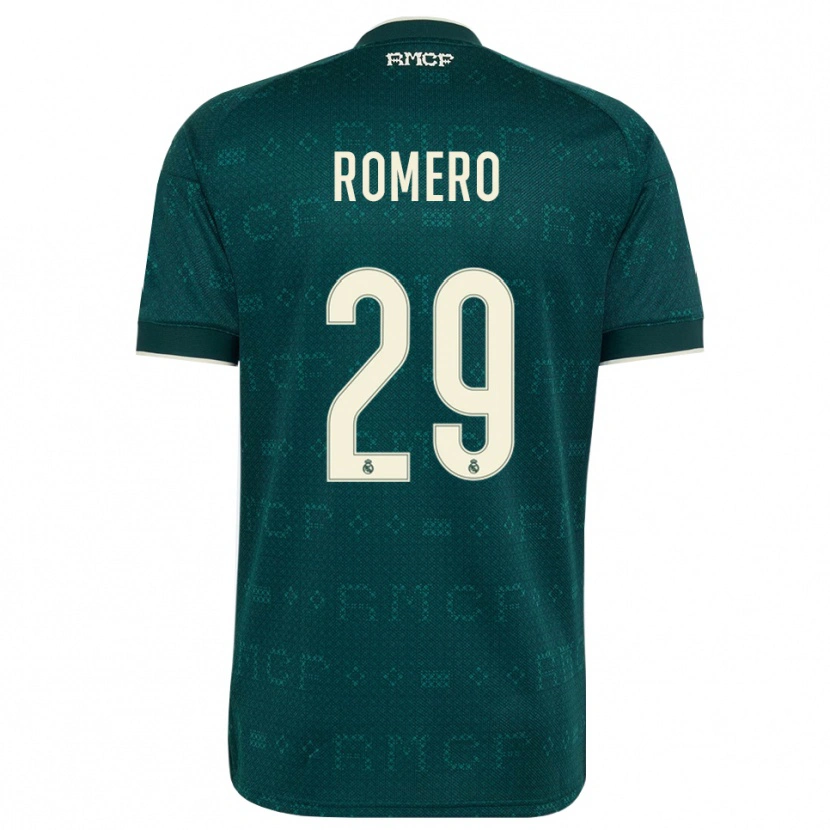 Danxen Bambino Maglia Alfonso Romero #29 Grigio Ardesia Scuro Bianco Kit Gara Away 2026/27 Maglietta